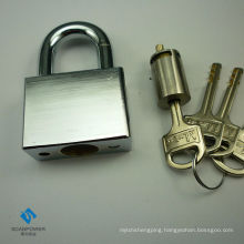 Changeable Rotating Disc Cylinder, Chrome Plated Brass Padlock